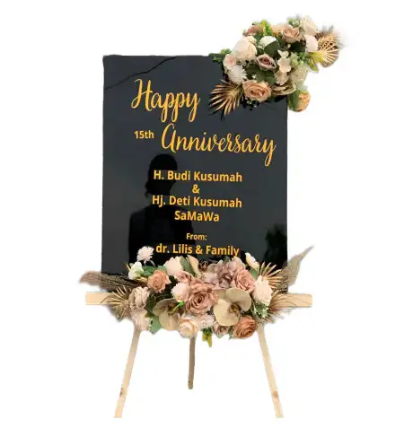 Papan Bunga Akrilik Getakan