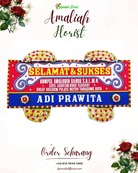 Papan Bunga Ucapan Selamat Getakan